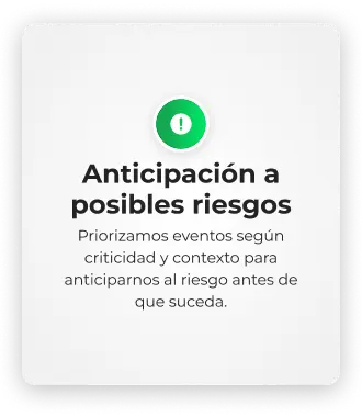 Anticipación a posibles riesgos