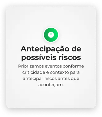Antecipação de possíveis riscos