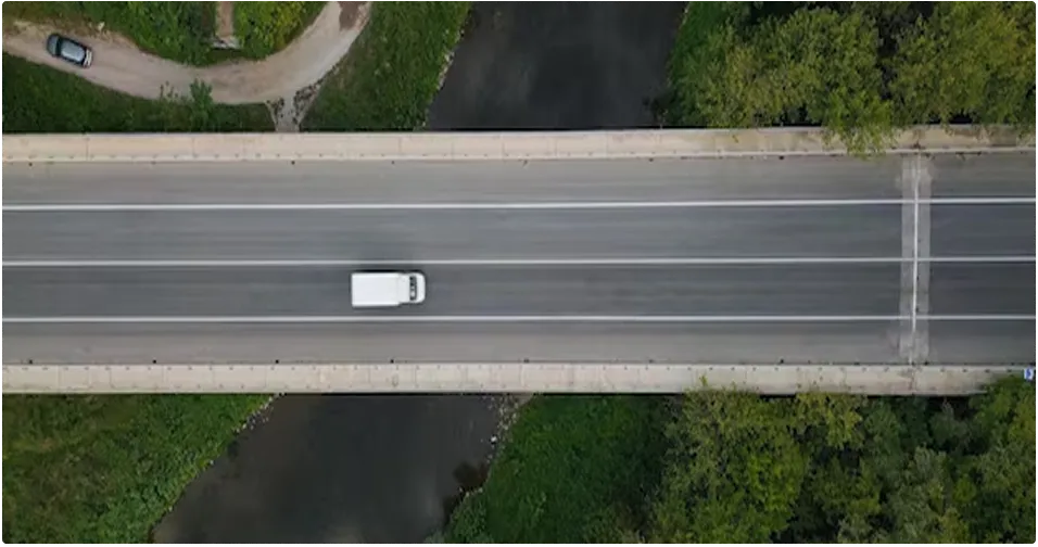 Image of a secure truck parking area