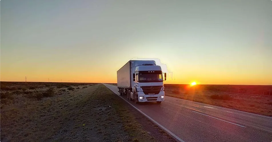 Image of a secure truck parking area